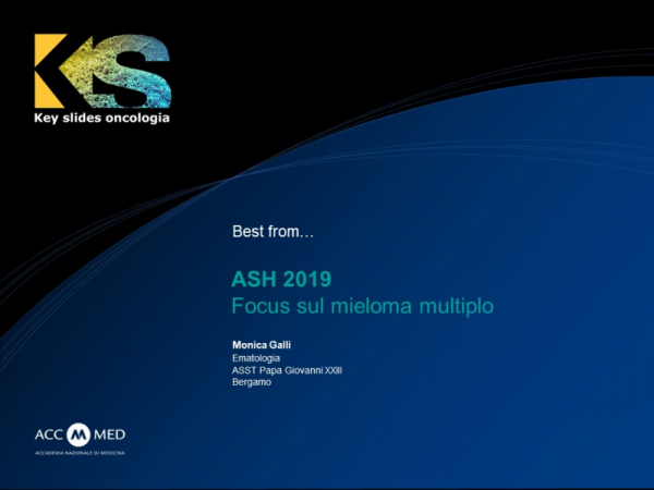 ASH 2019 - Focus sul mieloma multiplo