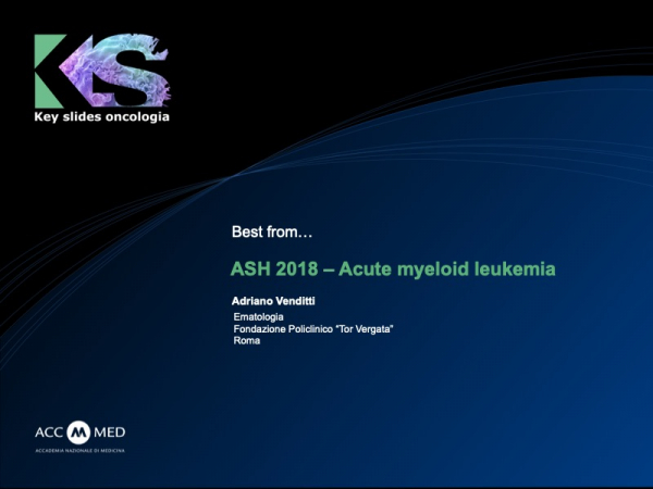 ASH 2018 - Acute myeloid leukemia